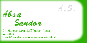 absa sandor business card